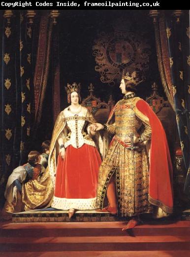 Sir Edwin Landseer Queen Victoria and Prince Albert at the Bal Costume of 12 may 1842